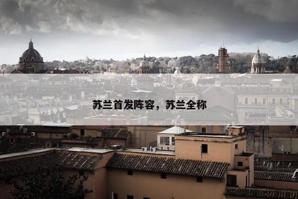 苏兰首发阵容，苏兰全称