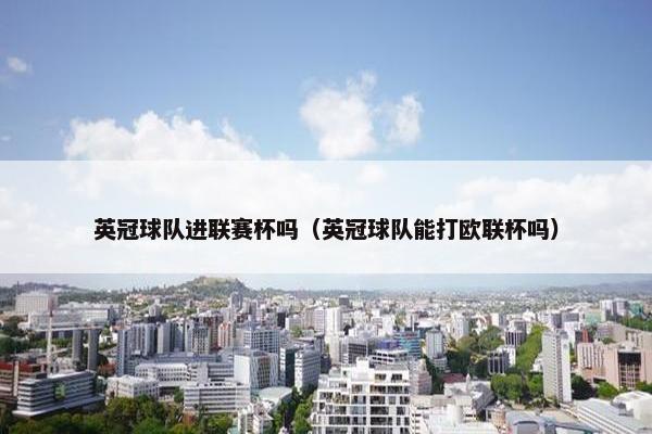 英冠球队进联赛杯吗（英冠球队能打欧联杯吗）