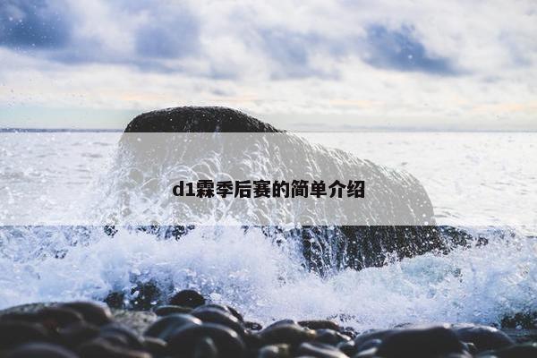 d1霖季后赛的简单介绍