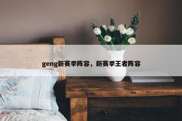 geng新赛季阵容，新赛季王者阵容