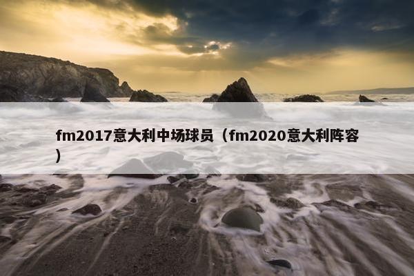 fm2017意大利中场球员（fm2020意大利阵容）