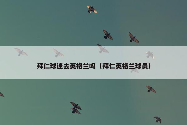 拜仁球迷去英格兰吗（拜仁英格兰球员）