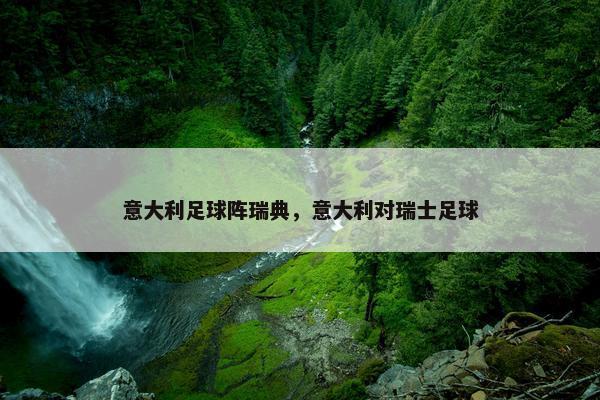 意大利足球阵瑞典，意大利对瑞士足球