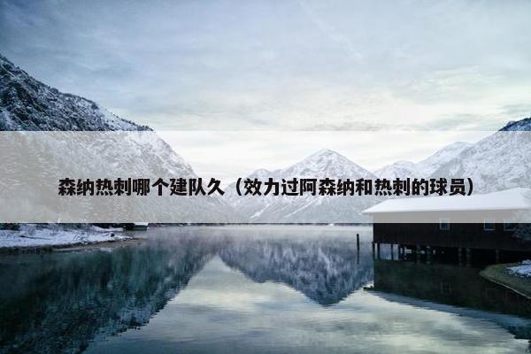 森纳热刺哪个建队久（效力过阿森纳和热刺的球员）