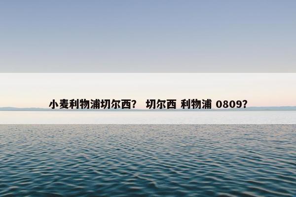 小麦利物浦切尔西？ 切尔西 利物浦 0809？