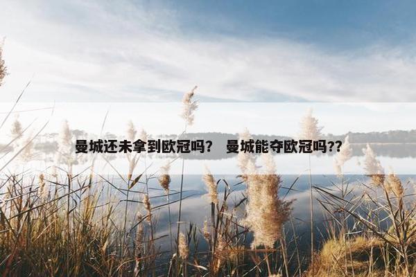 曼城还未拿到欧冠吗？ 曼城能夺欧冠吗?？