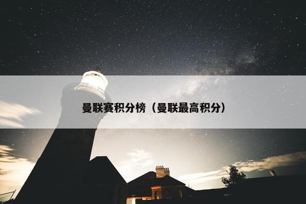 曼联赛积分榜（曼联最高积分）