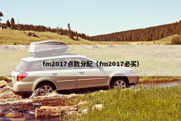 fm2017点数分配（fm2017必买）