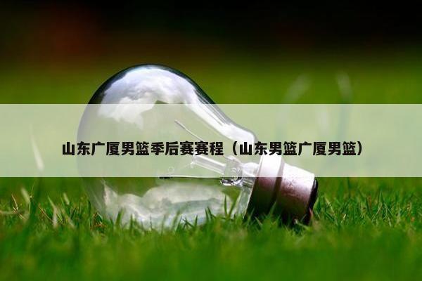 山东广厦男篮季后赛赛程（山东男篮广厦男篮）