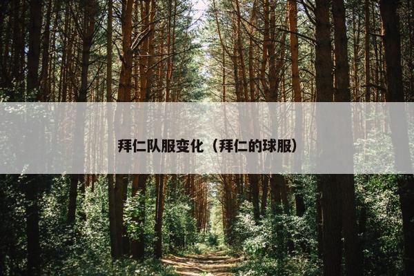 拜仁队服变化（拜仁的球服）
