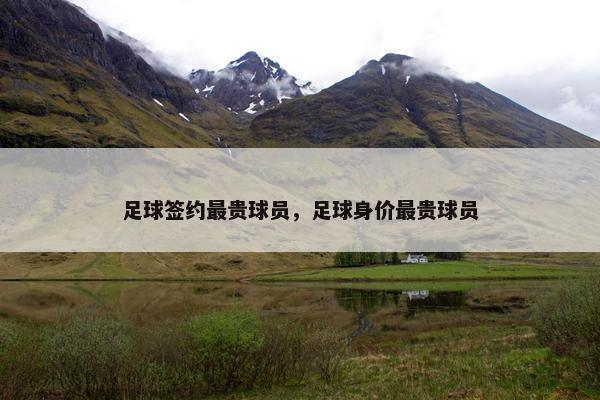 足球签约最贵球员，足球身价最贵球员