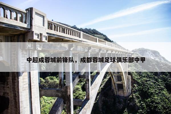 中超成蓉城前锋队，成都蓉城足球俱乐部中甲