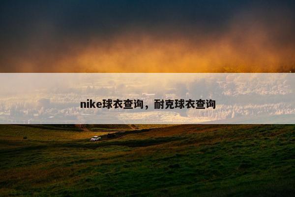 nike球衣查询，耐克球衣查询
