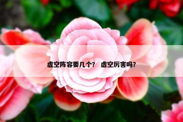 虚空阵容要几个？ 虚空厉害吗？