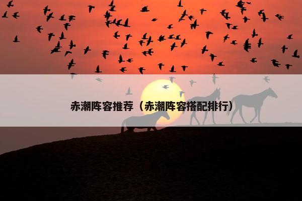 赤潮阵容推荐（赤潮阵容搭配排行）