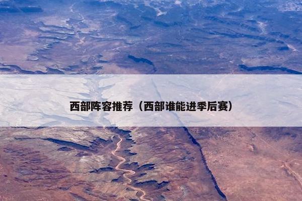 西部阵容推荐（西部谁能进季后赛）