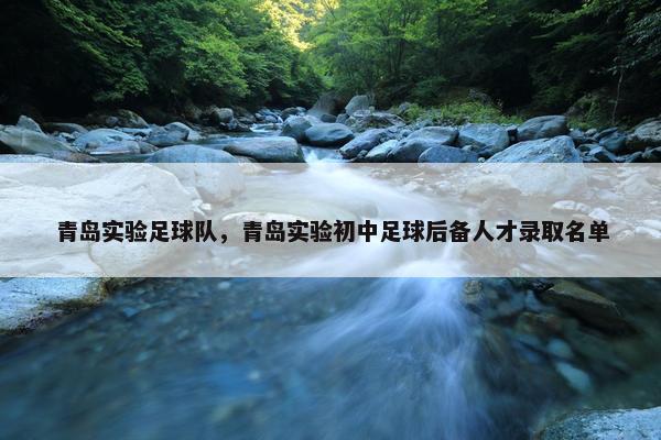 青岛实验足球队，青岛实验初中足球后备人才录取名单