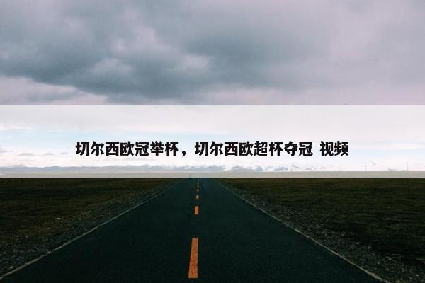 切尔西欧冠举杯，切尔西欧超杯夺冠 视频