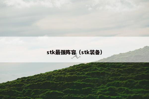 stk最强阵容（stk装备）