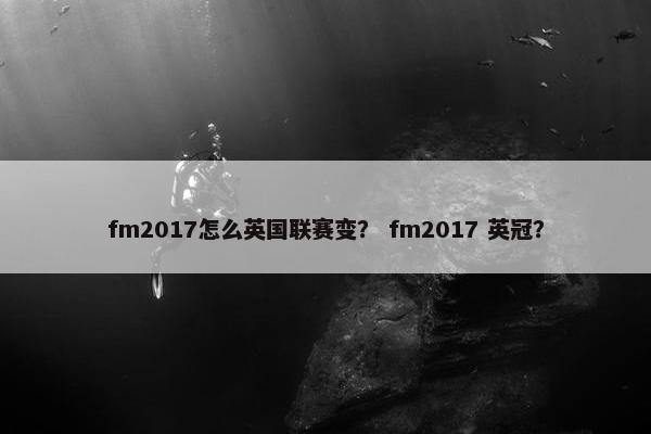 fm2017怎么英国联赛变? fm2017 英冠? fm2017怎么英国联赛变? fm2017 英冠?