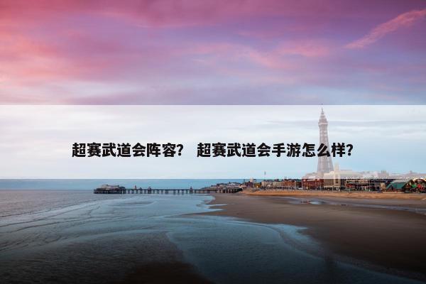 超赛武道会阵容？ 超赛武道会手游怎么样？