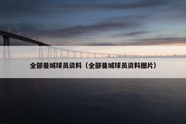 全部曼城球员资料（全部曼城球员资料图片）