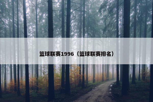 篮球联赛1996（篮球联赛排名）