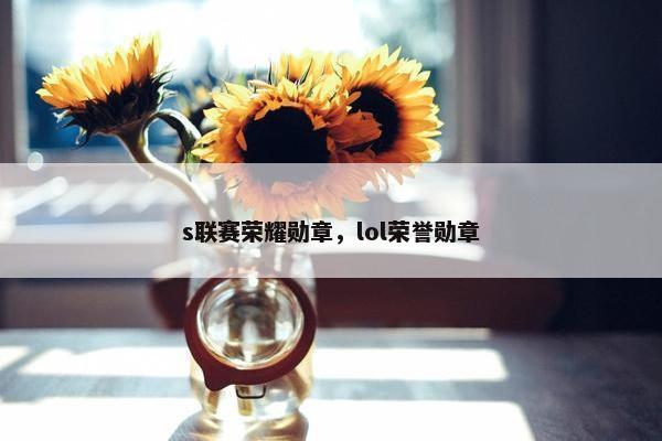 s联赛荣耀勋章，lol荣誉勋章