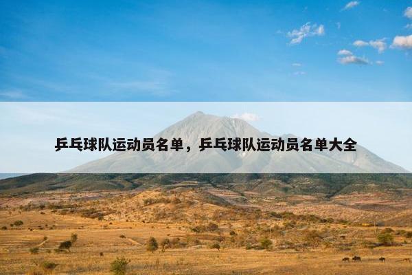 乒乓球队运动员名单，乒乓球队运动员名单大全