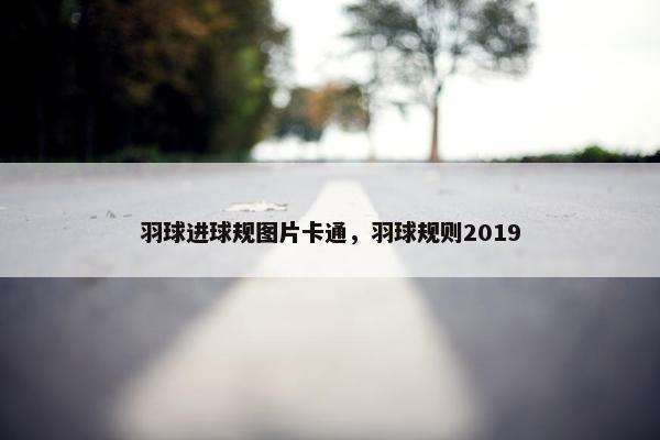羽球进球规图片卡通,羽球规则2019
