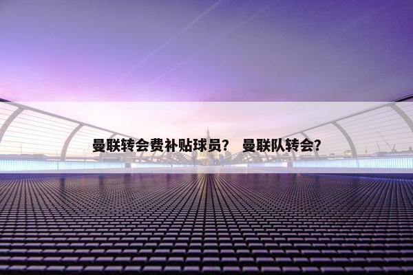 曼联转会费补贴球员？ 曼联队转会？