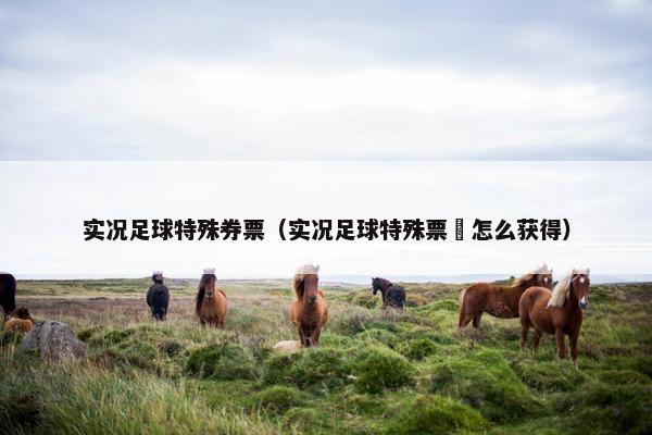 实况足球特殊券票（实况足球特殊票劵怎么获得）