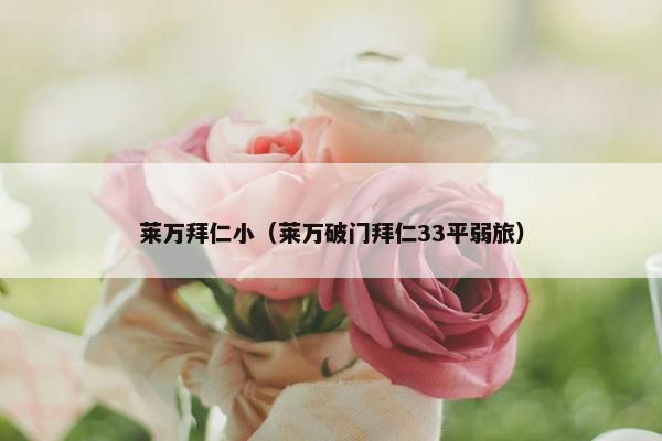 莱万拜仁小（莱万破门拜仁33平弱旅）