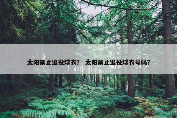 太阳禁止退役球衣？ 太阳禁止退役球衣号码？