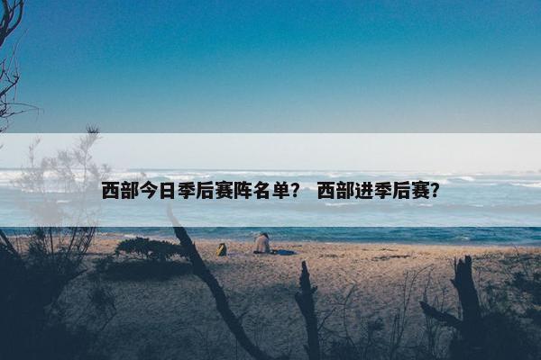 西部今日季后赛阵名单？ 西部进季后赛？