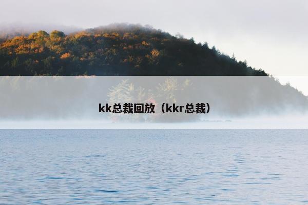 kk总裁回放（kkr总裁）