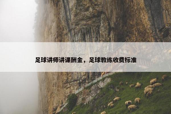 足球讲师讲课酬金，足球教练收费标准
