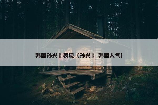 韩国孙兴慜表现（孙兴慜 韩国人气）