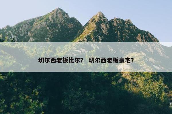 切尔西老板比尔？ 切尔西老板豪宅？