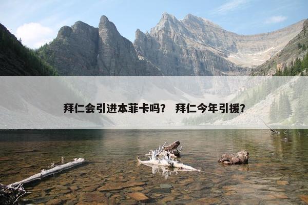 拜仁会引进本菲卡吗？ 拜仁今年引援？